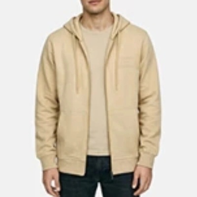 Lee Cooper Originals na zips kapucňou béžová