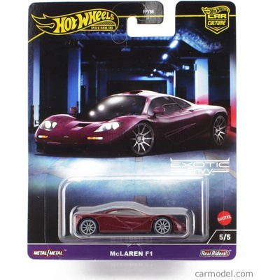 Mattel hot wheels Mclaren F-1 Road Car 1993 Red Met 1:64