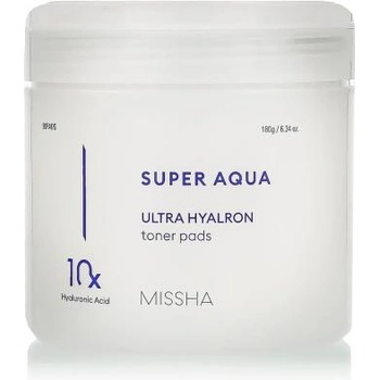 Missha Super Aqua Ultra Hyalron Toner Pads хидратиращи тампони 90 бр