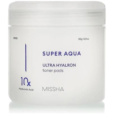 Missha Super Aqua Ultra Hyalron Toner Pads хидратиращи тампони 90 бр
