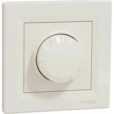 Asfora - Univerzální otočný LED stmívač, řazení 6, 230V, 370W, vícevodičový, krémová, EPH6800123
