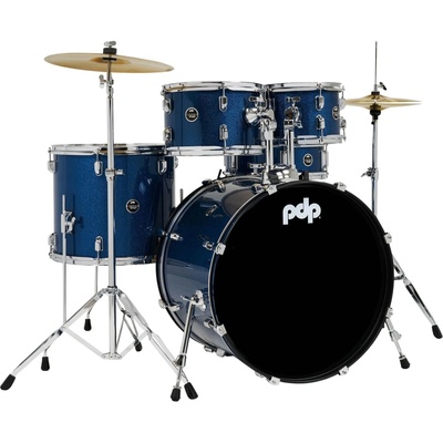 PDP by DW CENTERstage 22'' Royal Blue Sparkle Акустични барабани-комплект (PDCE2215KTRB)