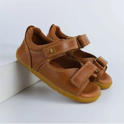 bobux Outlet: iWalk Driftwood: Детски кожени сандали - Caramel -Размер - 24 (633606A-24)