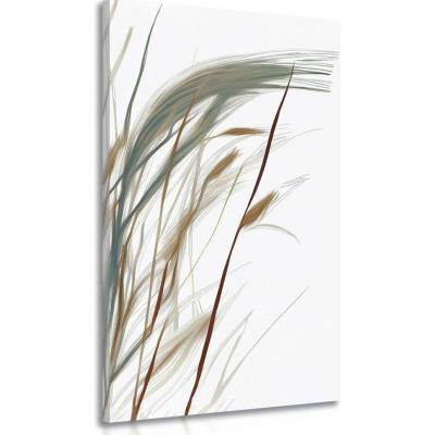 Obraz stébla trávy s nádechem minimalismu - 60x120
