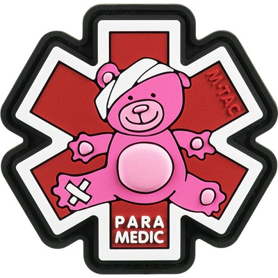 Nášivka M-Tac Paramedic Ursus - červená-ružová