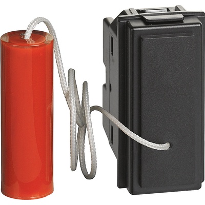 BTicino Бутон с шнур ON+NC 1 мод. 10A цвят Черен Living Now - KG4033 (KG4033)