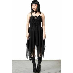 KILLSTAR Дамска рокля KILLSTAR - Anshee Lace-Up - Черна - KSRA005780