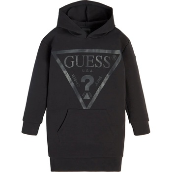 Image 1 of Guess Свободна трикотажна рокля в графит с надпис Guess