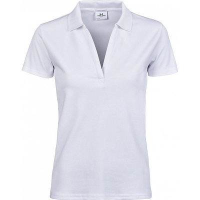 Tee Jays Dámske polotričko Luxury Stretch V Biela