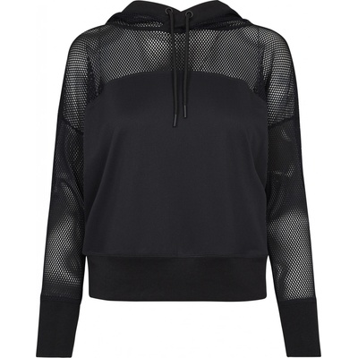 Urban Classics Ladies Mesh Hoody black