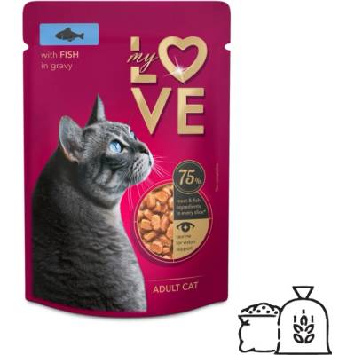 My Love pre mačky s rybou v jemnej omáčke 85 g