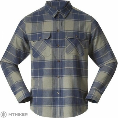 Bergans Nordmarka flanelová košile green mud/navy blue