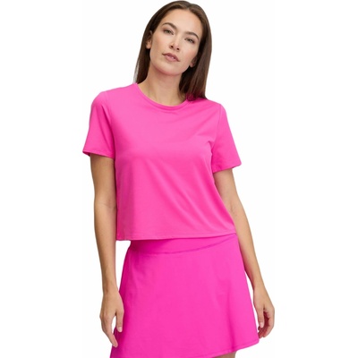 GAP Dámske tričko V-GFIT BRUSHED JERSEY ružová