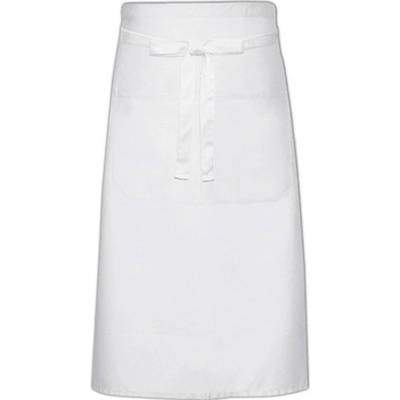 Link Kitchen Wear Kuchařská zástěra s kapsou X1000T White 70x120cm