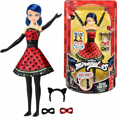 Playmates Toys Panenka Miraculous: Beruška a Černá kočka Playmates Toys Panenka Beruška 26 cm