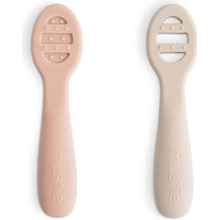 Mushie Prvé lyžičky na príkrmy blush shifting sand