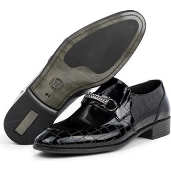 Ducavelli Мъжки официални обувки от естествена кожа - Черни #363771 (363771_Черно)