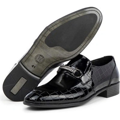 Ducavelli Мъжки официални обувки от естествена кожа - Черни #363771 (363771_Черно)