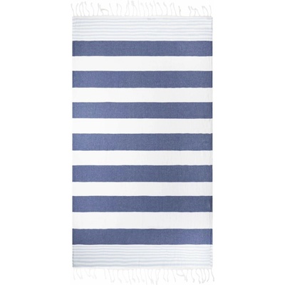 The One Towelling 1046 MARINE Haman uterák navy light blue 180 x 100 cm