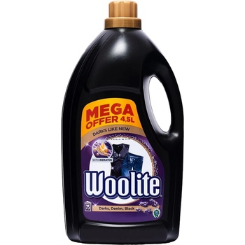 Woolite Darks Black & Denim tekutý prací prípravok 75 PD 4,5 l
