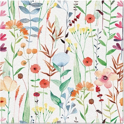 PAW servítky Airland Watercolor flowers 40x40cm