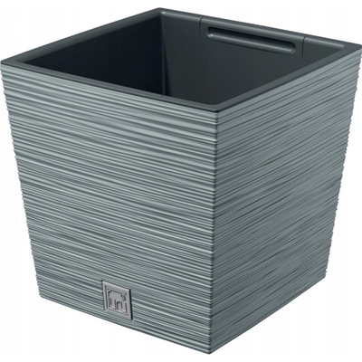 Prosperplast Květináč plast šedý 29,5 x 29,5 x 29 cm