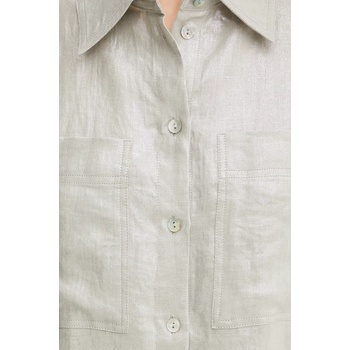 MARELLA Ленена риза Marella LARIX в бежово със стандартна кройка с класическа яка 2513111074200 (2513111074)