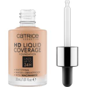 CATRICE Фон дьо тен за лице HD LIQUID COVERAGE - Nr. 040 Warm Beige, 30 g (1474651)