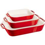 Staub Тава за печене, комплект 3 бр. , червена, керамика, Staub (ST405081710)