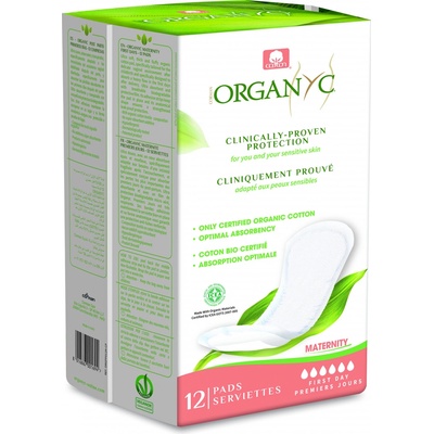 Organyc materskej menštruačné vložky z biobavlny po pôrode 12 ks