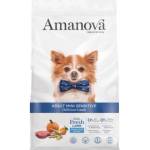 Amanova adult mini sensitive delicious lamb - пълноценна храна за пораснали кучета от мини породи с чувствително храносмилане, с Агнешко и тиква - 7 кг, Испания - 37133