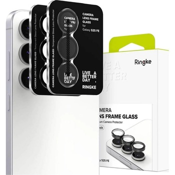 Ringke Протектор за Камерата на Samsung S25 FE, Ringke Cam Lens Frame Glass 2бр. , Черен (8800293859703)