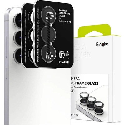 Ringke Протектор за Камерата на Samsung S25 FE, Ringke Cam Lens Frame Glass 2бр. , Черен (8800293859703)