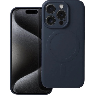 AppleMix Apple iPhone 15 Pro - Podpora MagSafe silikónový - titánovo modré