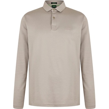 Image 1 of Boss Блуза с яка Boss Men's Pirol Long-Sleeve Polo Shirt Timeless Design - Taupe 334