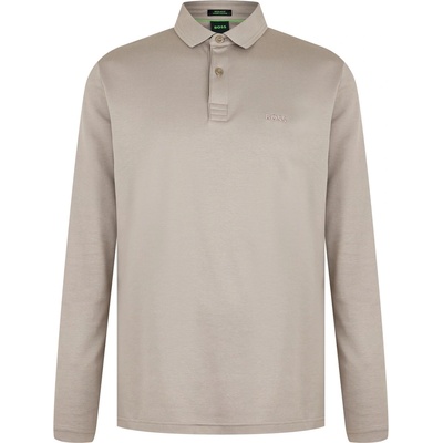 Boss Блуза с яка Boss Men's Pirol Long-Sleeve Polo Shirt Timeless Design - Taupe 334
