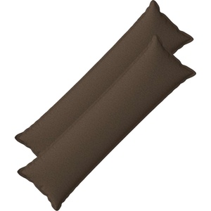 vidaXL Възглавница с възглавница HOUTEN 2 бр. Таупе Изкуствен лен (934270)
