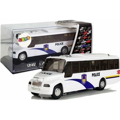 Mamido Policajný autobus Police White so zvukovým napätím