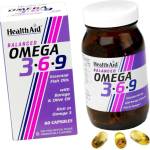 HEALTHAID Хранителна добавка Омега 3- 6 -9, Health Aid Omega 3-6-9 60caps