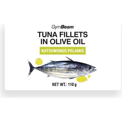 GymBeam Filety z tuniaka v olivovom oleji 110 g