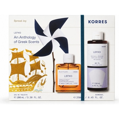 Korres Lefko Korres Lefko EDT 100 ml + Korres Lefko sprchový gel 250 ml