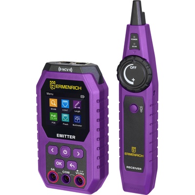 Levenhuk Тестер за кабели Ermenrich Ping SM75 с мултиметър (84553)