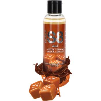 Stimul8 4in1 Dessert Kissable Warming Massage Lubricant Chocolate Salted Caramel Lava Cake 125ml