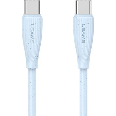 Usams US-SJ716 nabíjací a dátový USB-C na USB-C 1m modrý