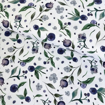 Obrusovina Deko š.140 cm - Blueberry