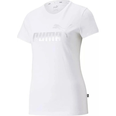 Puma Ess Metallic Logo Tee biela