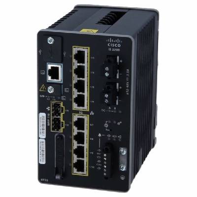 Cisco Catalyst IE3200 Rugged Series - Network Essentials - přepínač - řízený - 8 x 10/100/1000 + 2 x gigabitů SFP - lze montovat na konzolu DIN - DC power
