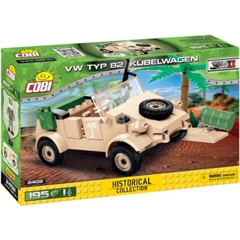 COBI 2402 World War II Velitelský vůz VW typ 82 Kübelwagen