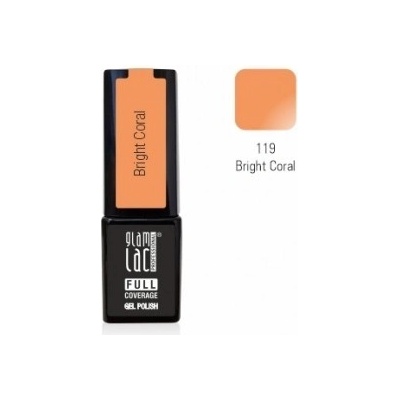 GlamLac Gel lak oranžový 119 Bright Coral 6 ml