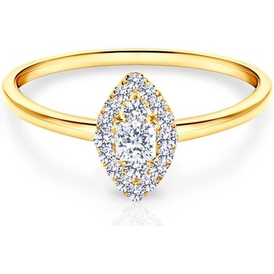 Savicki zásnubní prsten žluté zlato diamanty SAVSAR106XDIA4Y